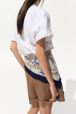 Short avec foulard - Beige — photo 2