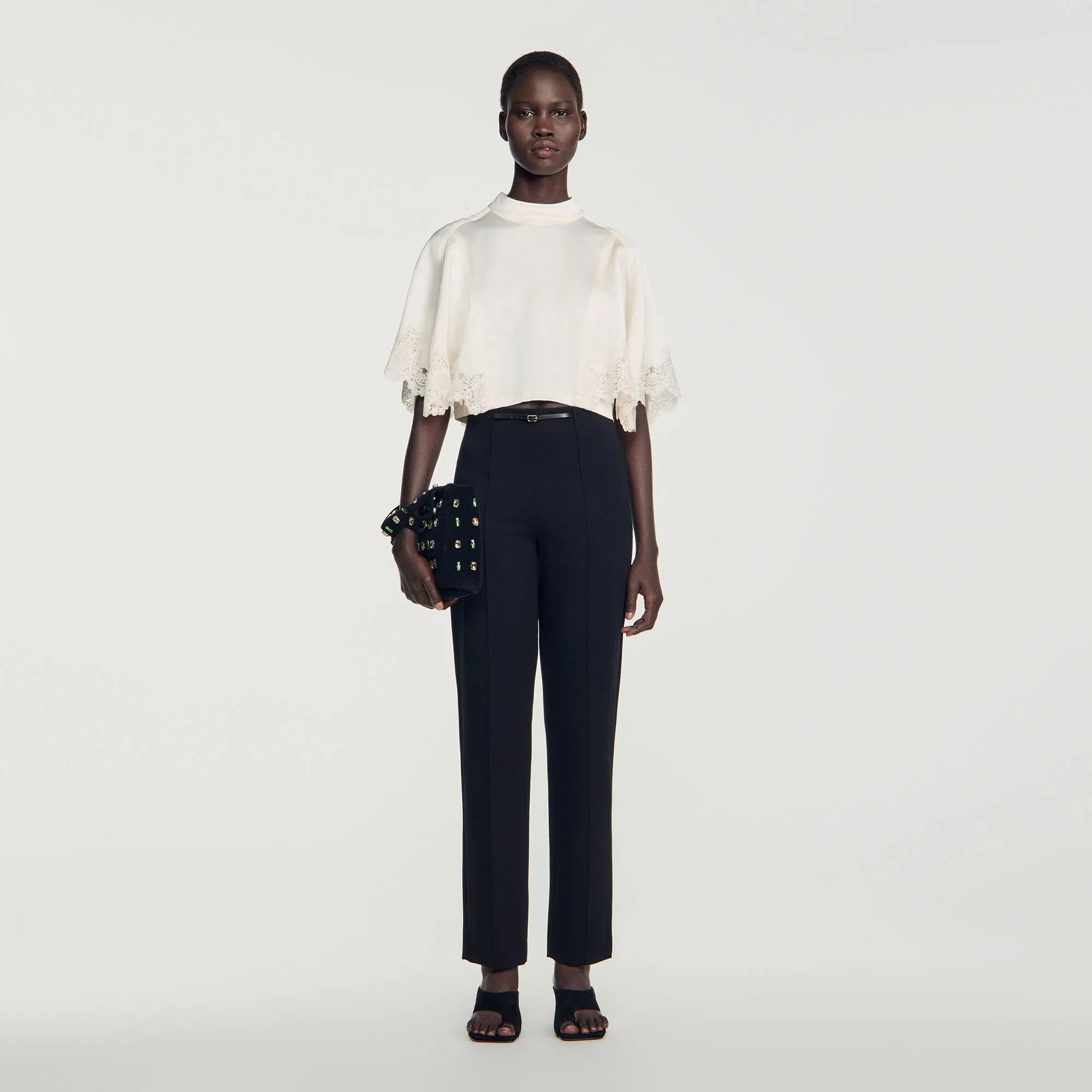 Pantalon droit stretch
