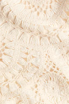 Bermuda façon crochet - Crème — photo 5