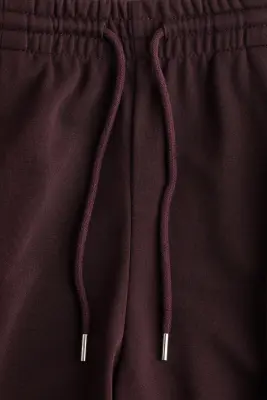 Pantalon avec cordon de serrage et plis - Bordeaux — photo 4