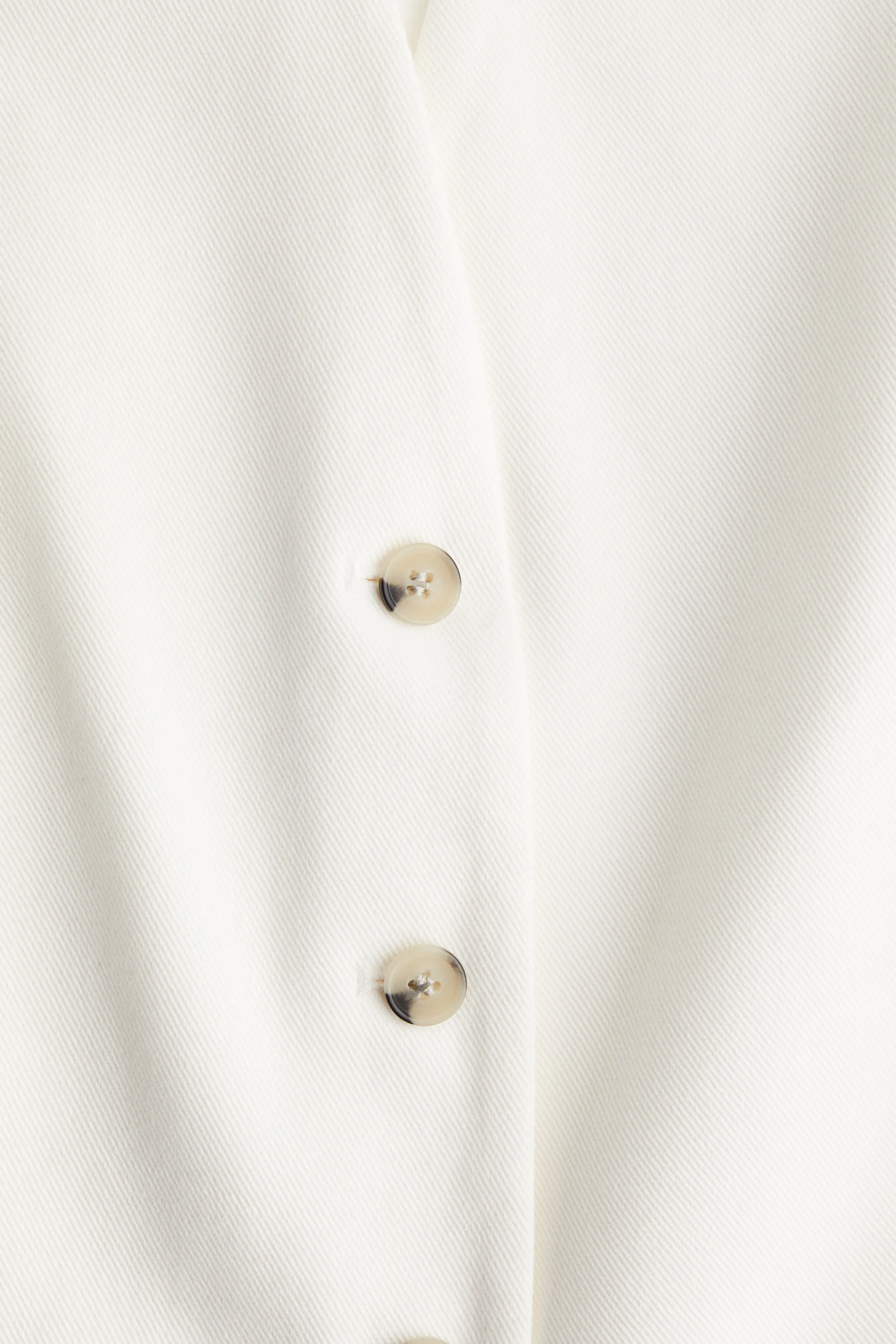 Gilet sans manches en twill - White