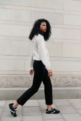 Pantalon chic 7/8 - Noir — photo 2