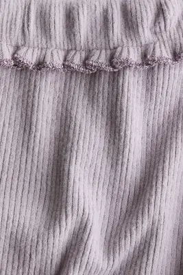 Pantalon large en coton - Violet clair — photo 3