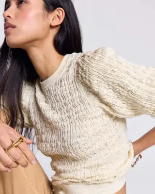 Top Oriane écru — photo 1