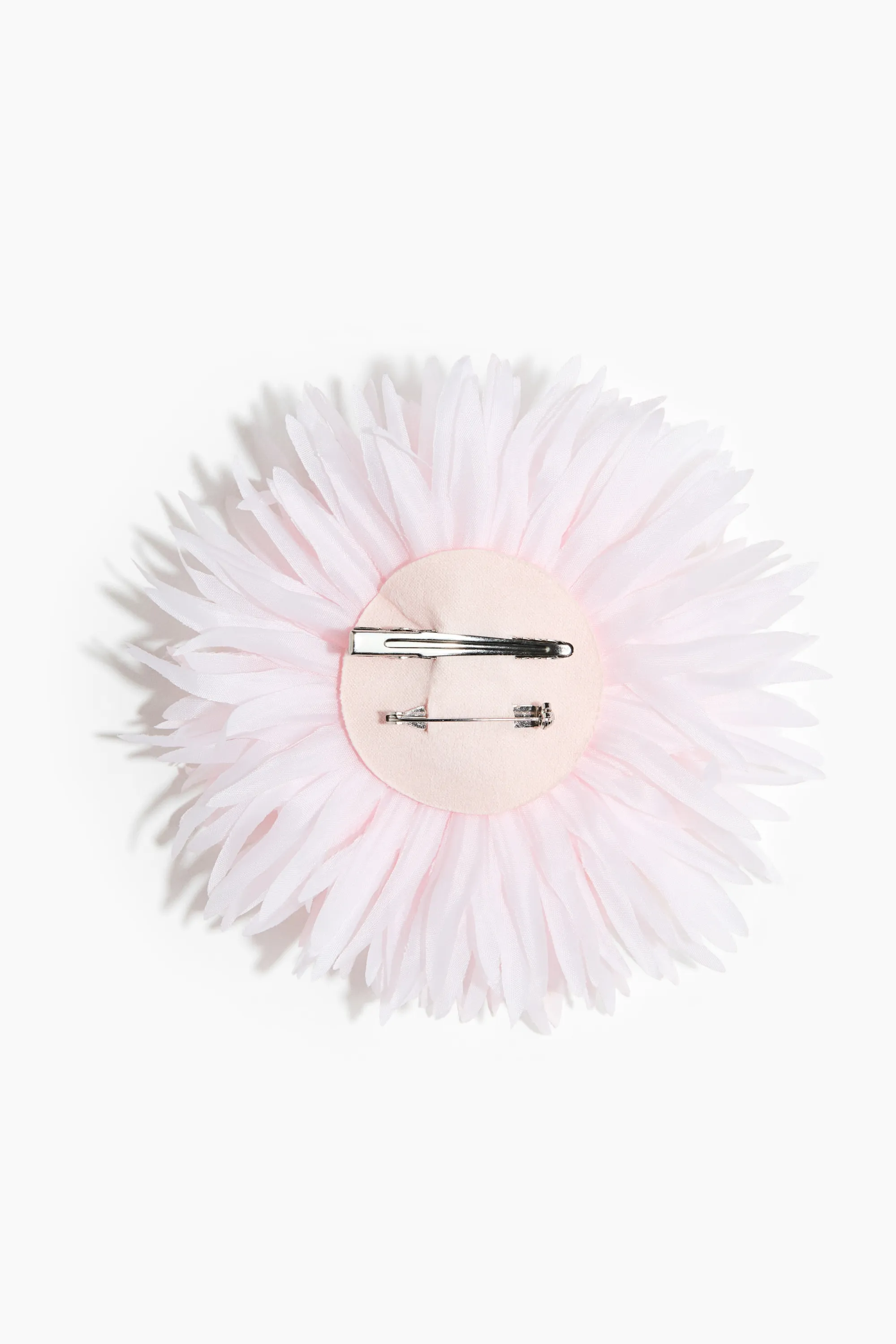 Barrette façon fleur - Rose clair