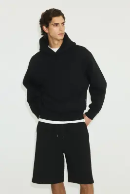 Hoodie de sport Oversized Fit DryMove™ - Noir — photo 2