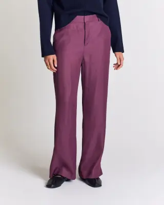 Pantalon Ferdinand prune — photo 1