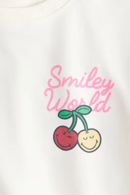 Sweat avec motif - Crème/SmileyWorld® — photo 2