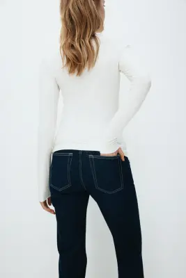 MAMA Flared Jeans - Bleu denim foncé — photo 3