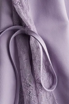 Top à bretelles fines avec dentelle - Violet clair — photo 5