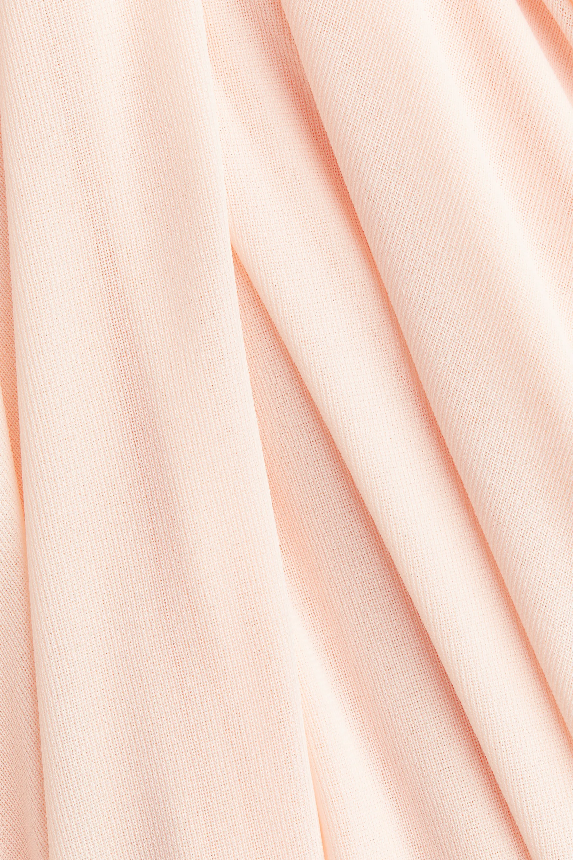 Jupe trapèze en jersey - Rose poudré