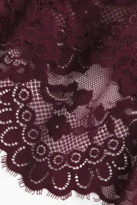 Culotte Shortie en dentelle - Bordeaux — photo 3