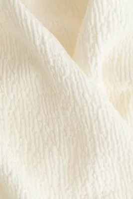 Top portefeuille texturé - Crème — photo 4