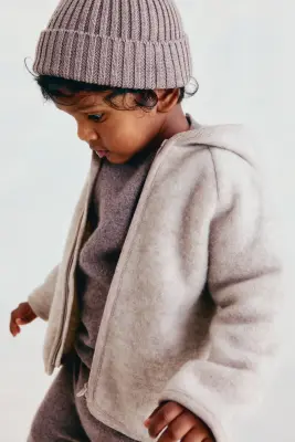 Gilet en polaire de laine mélangée - Beige clair — photo 2