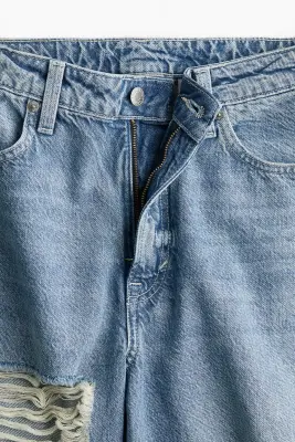 Baggy High Jeans - Bleu denim clair — photo 2