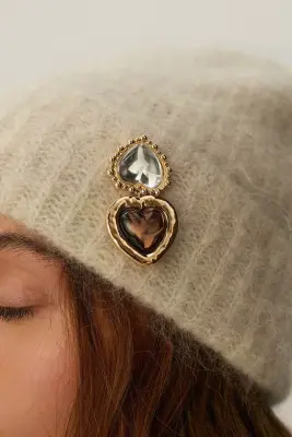 Broche Norma Argent/Coffee — photo 2