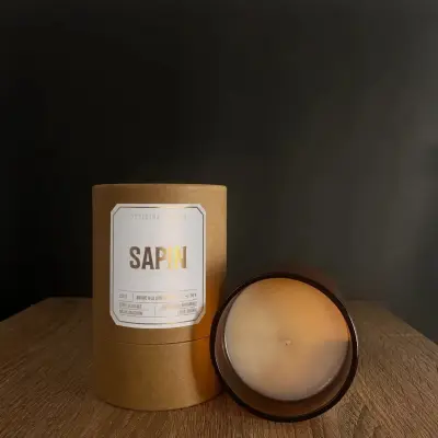 Bougie végétale parfumée Sapin — photo 4