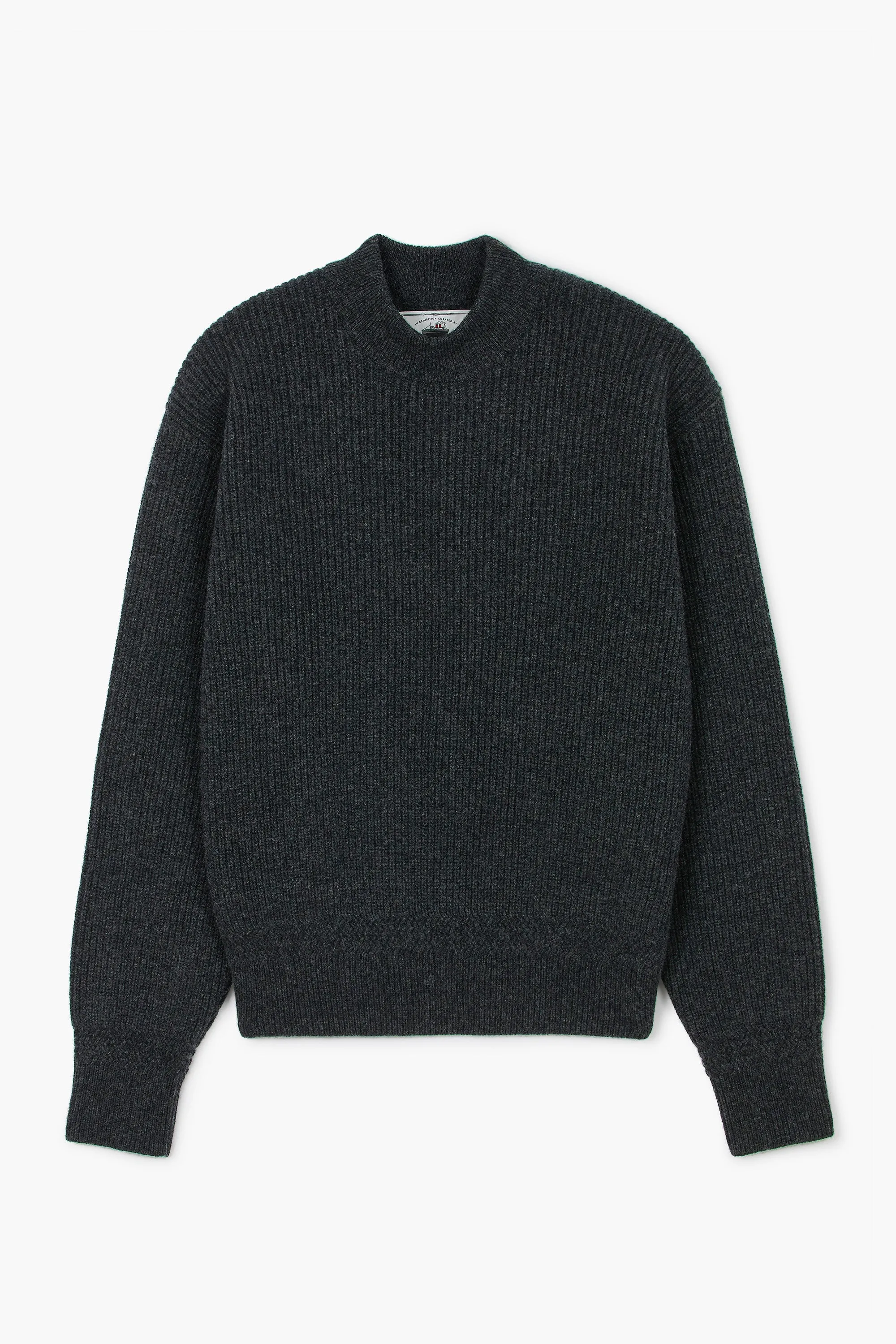 Deck Sweater - Laine d'agneau Gris Chiné Anthracite