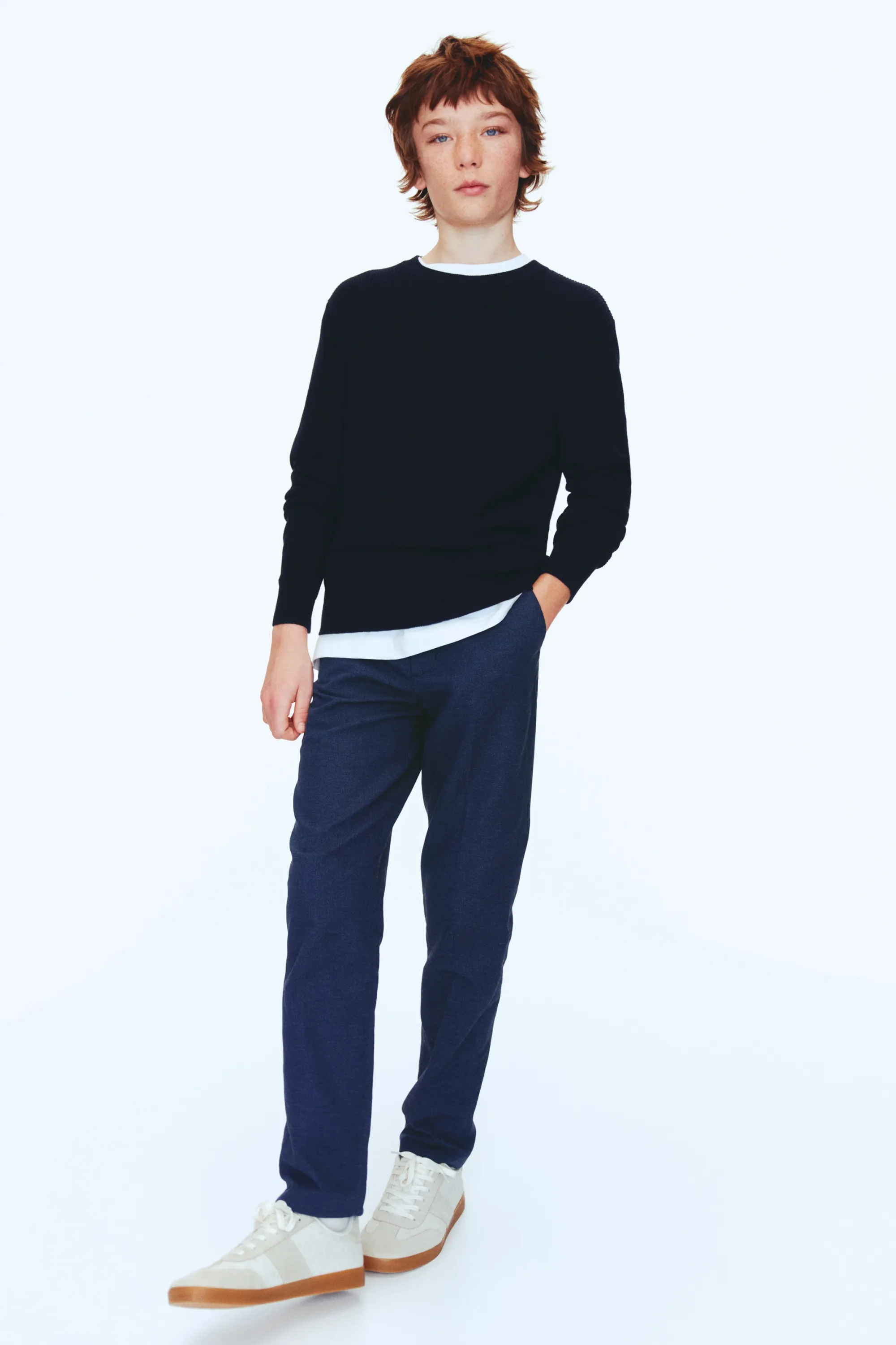 Pantalon chic - Bleu marine