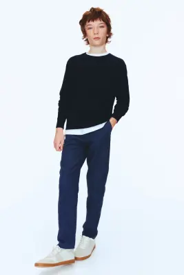 Pantalon chic - Bleu marine — photo 1