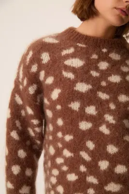 Pull Adele Jacquard Faon — photo 4