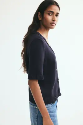 Gilet à manches courtes - Bleu marine — photo 2