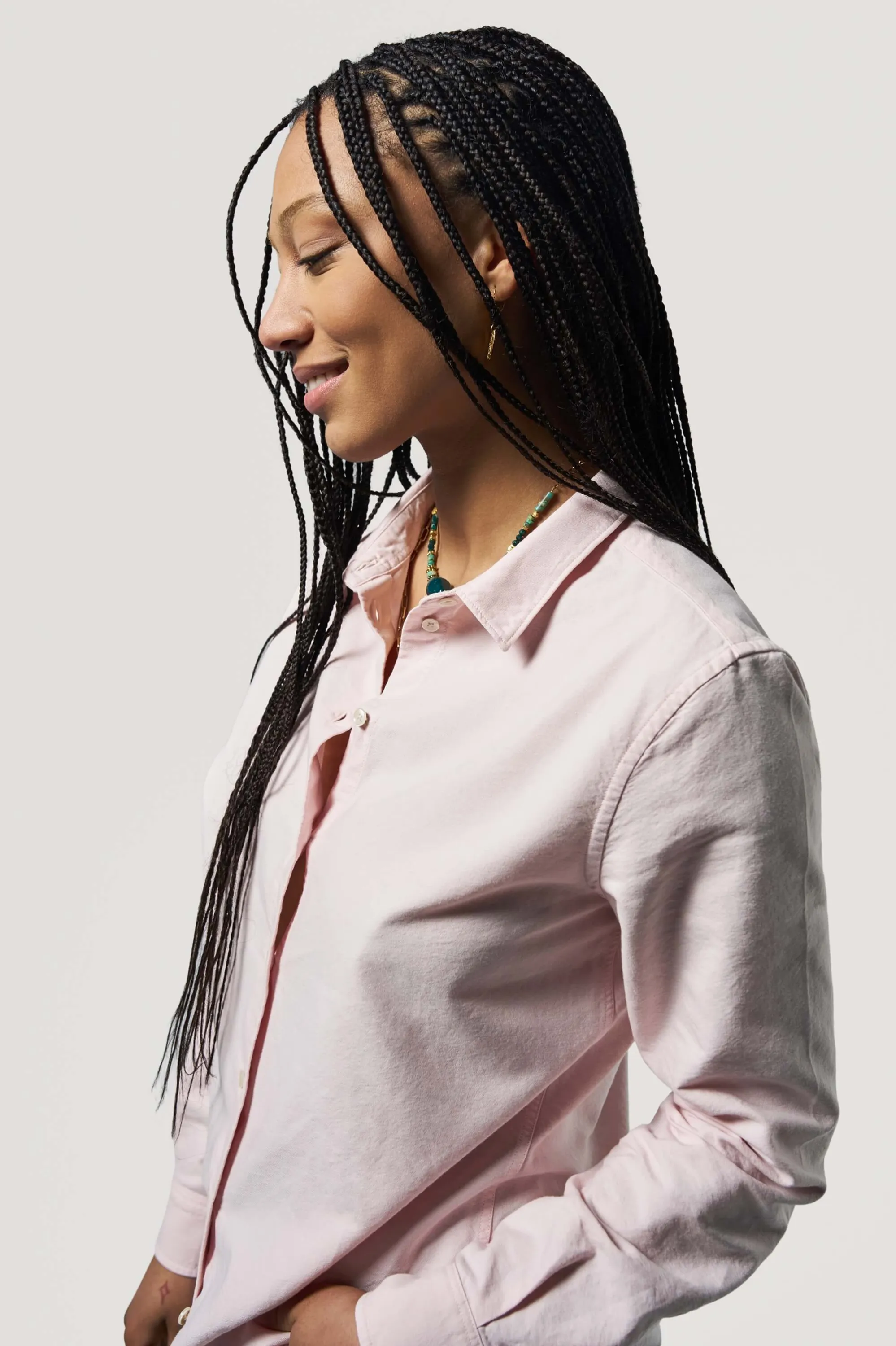 La chemise oxford - Rose pâle