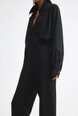 Pantalon cigarette - Noir — photo 4