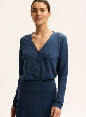 Gilet en lin et élasthanne