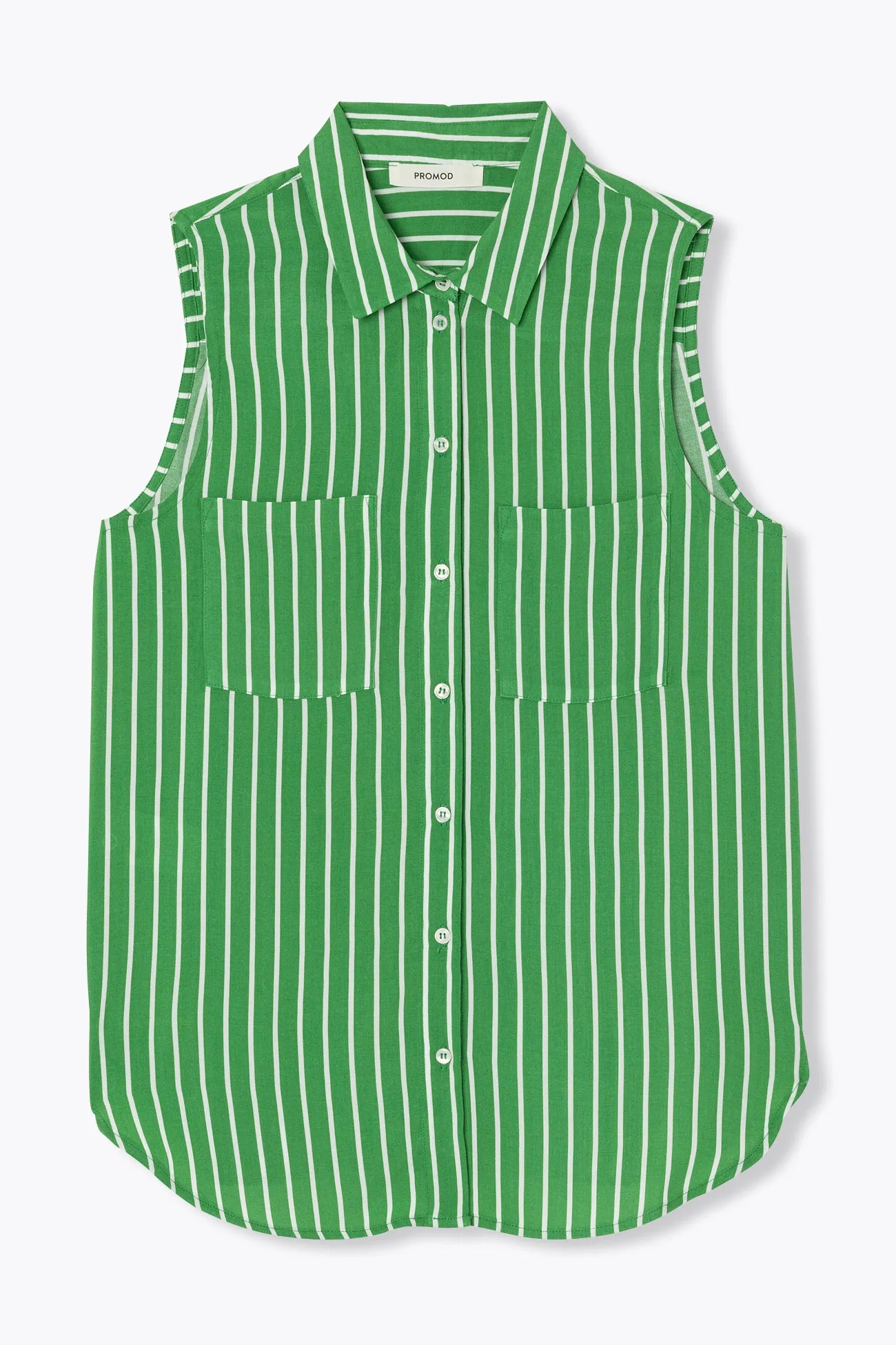 Chemise rayée sans manches