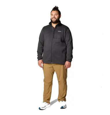 COLUMBIA SWEAT CHINE ZIP Noir — photo 4