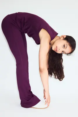 Legging de sport évasé DryMove™ - Prune lilas — photo 3