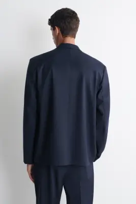 BLAZER PLIABLE ET RÉSISTANT AUX PLIS - BLEU MARINE — photo 5