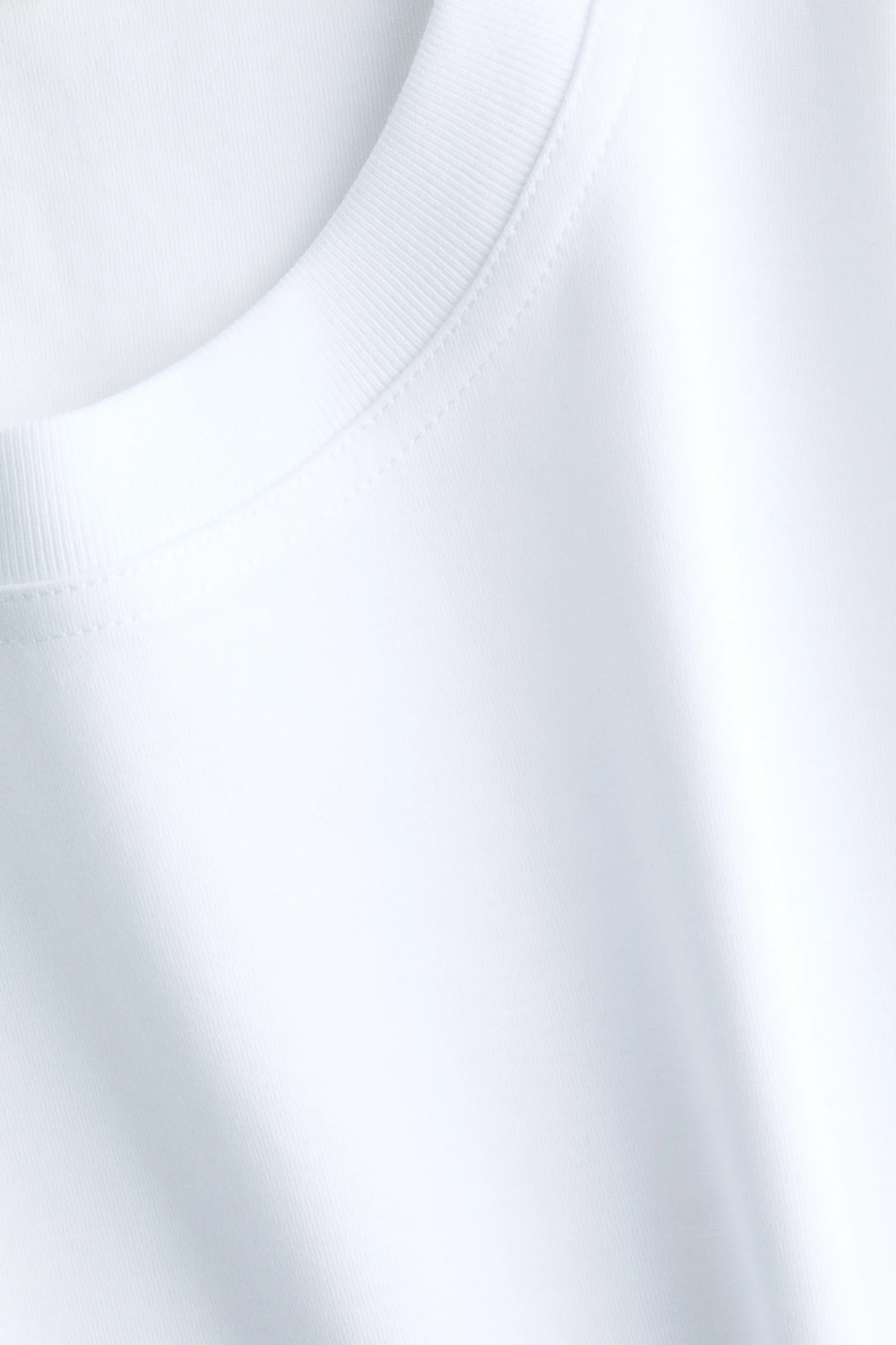 T-shirt en coton interlock - Blanc