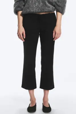 Pantalon de costume court taille basse - Noir — photo 1