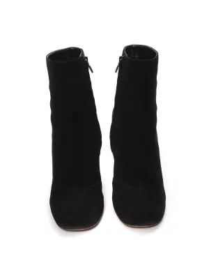 Bottines BAM BAM en daim noir et talon argent Px boutique 730€ Taille 38 — photo 5