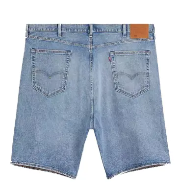 LEVIS 501 HEMMED SHORT BT JAZZ BIRD Bleu — photo 3