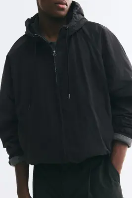 Veste à capuche - Noir — photo 1