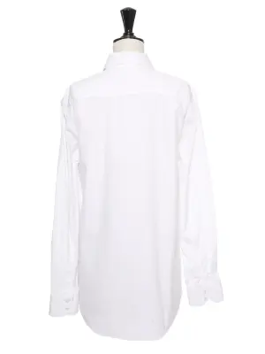 Chemise manches longues en coton blanc Prix boutique 550€ Taille M — photo 4