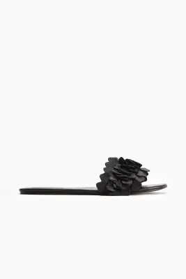Sandales en cuir - Noir — photo 2