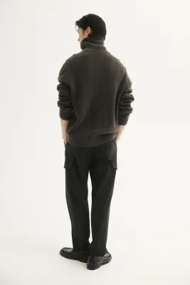 Pantalon cargo Four-way Stretch Regular Fit - Vert foncé — photo 3