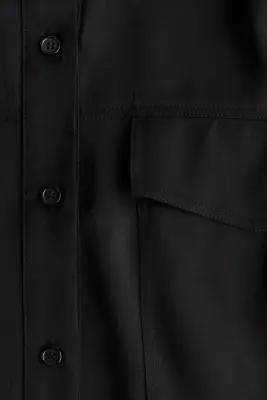 Chemise oversize - Noir — photo 4