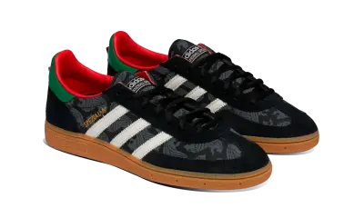 Adidas Handball Spezial Black Core White Green — photo 2