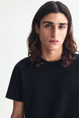 T-shirt Slim Fit - Noir — photo 2
