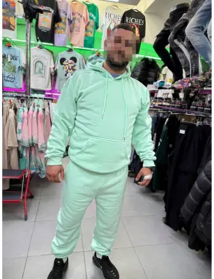 Ensemble Molleton basique vert menthe — photo 2