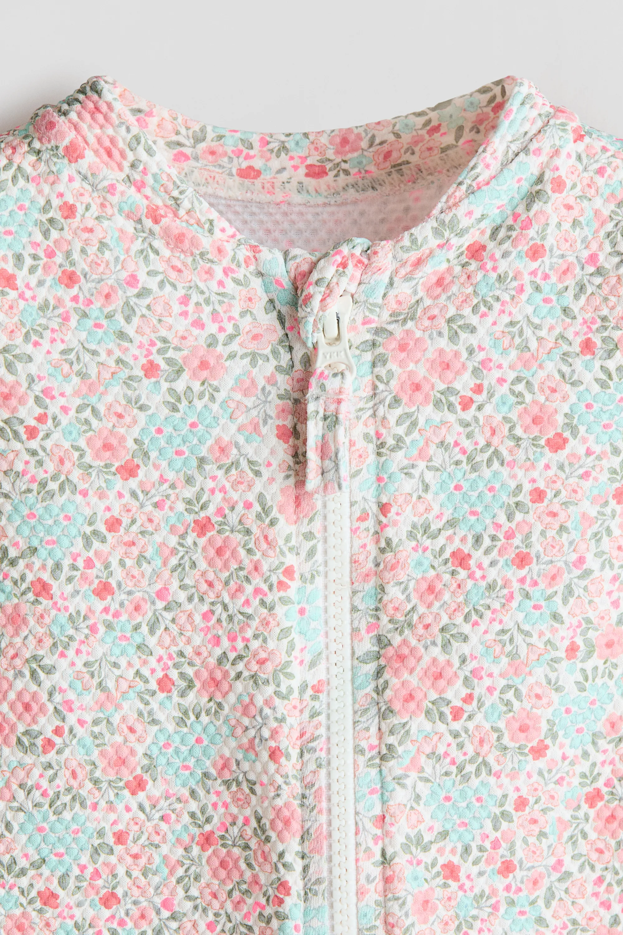 Maillot de bain UPF 50 - Rose clair/fleuri