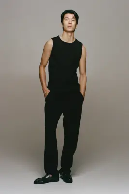 Pantalon Four-way Stretch Regular Fit - Noir — photo 1
