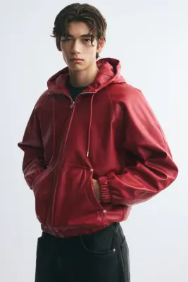 Veste à capuche - Rouge — photo 2