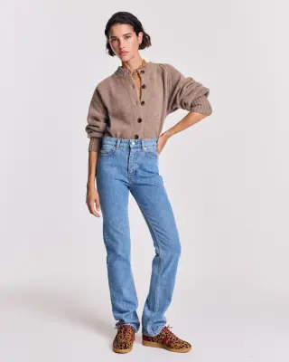 Cardigan Hilda taupe — photo 3