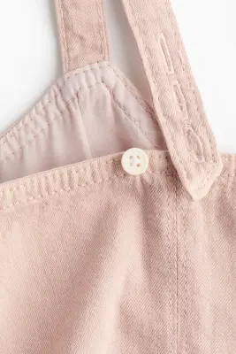 Top péplum en denim - Rose ancien clair — photo 4